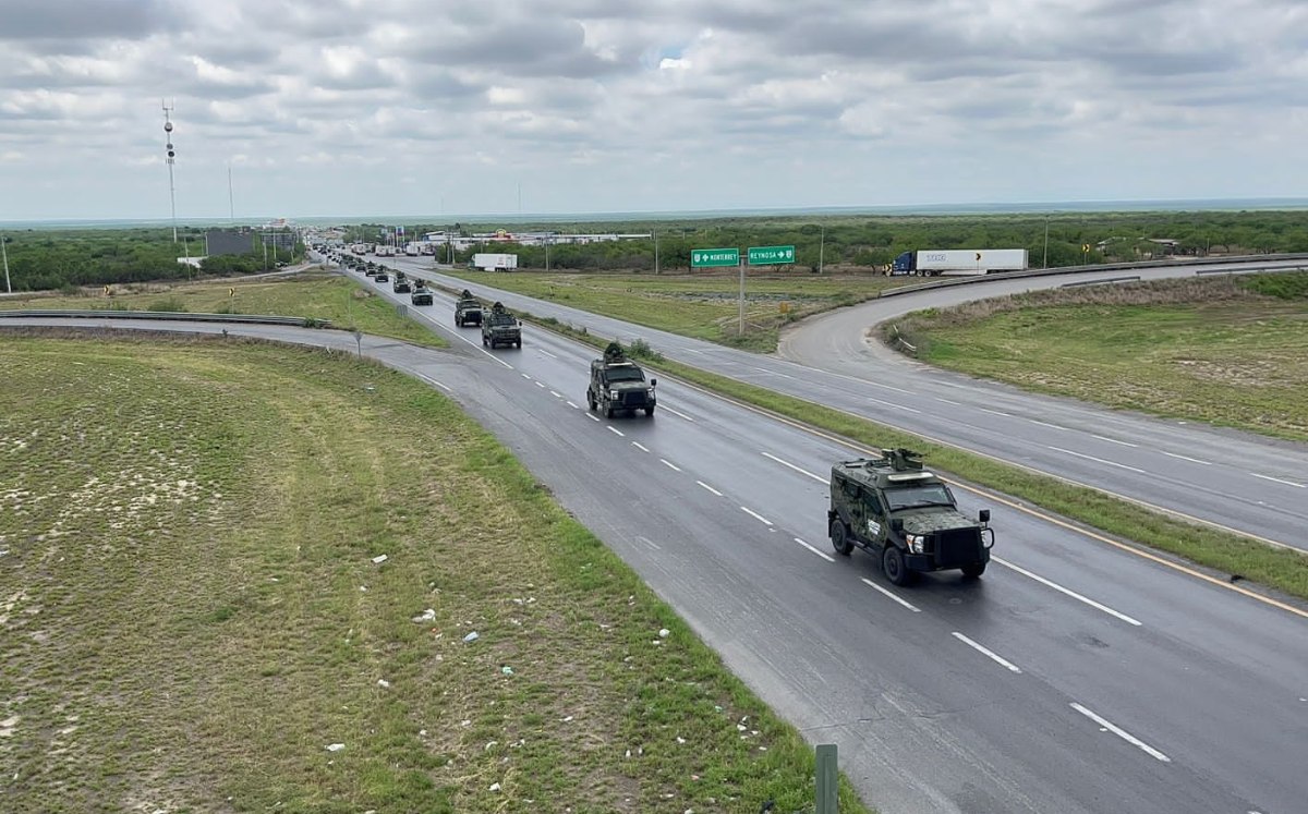 Llegan militares a Nuevo Laredo.