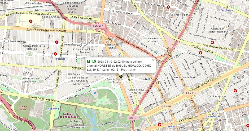 Reportan microsismo de 1.5 de magnitud en Polanco | ESPECIAL