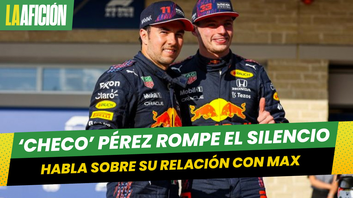 ¡Rompió el silencio! Checo Pérez habló de su relación con Verstappen
