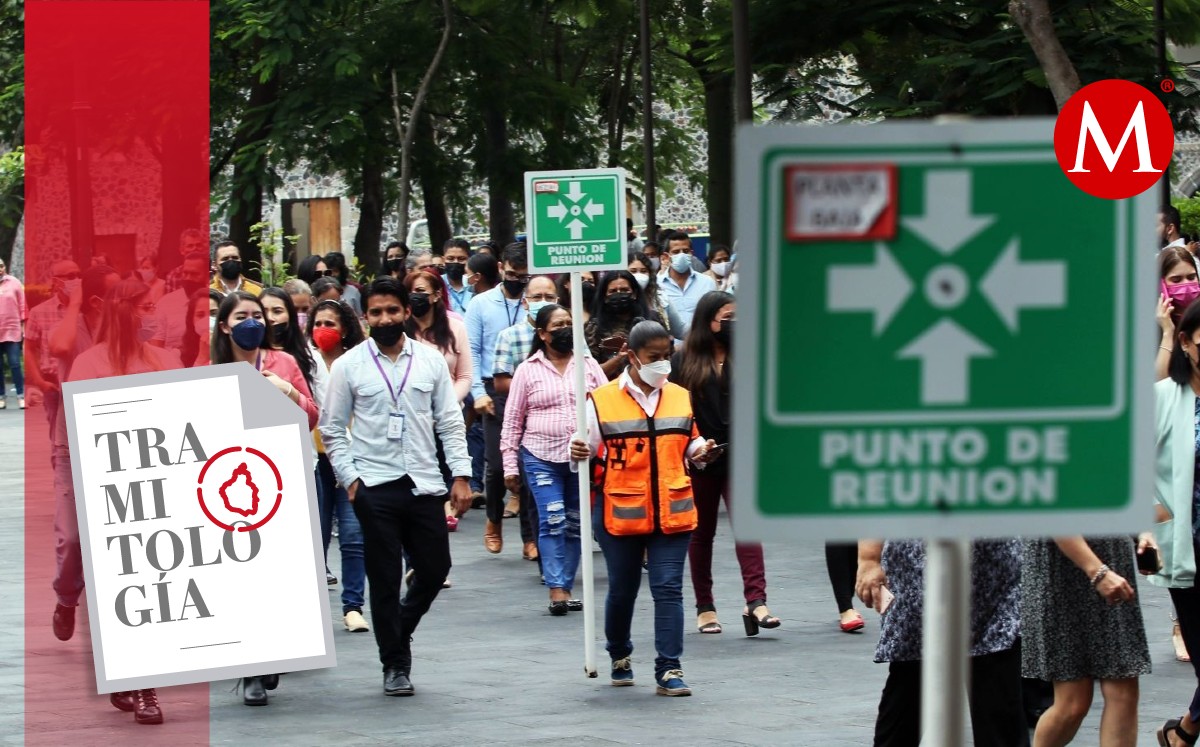 El primer simulacro nacional del 2023 será el 19 de abril. | Foto: Cuartoscuro Diseño: Milenio