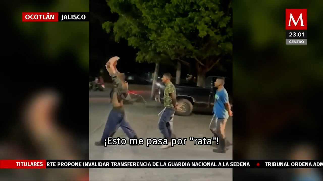 Policía de Ocotlán no ha localizado a hombres señalados por robo y exhibidos en video
