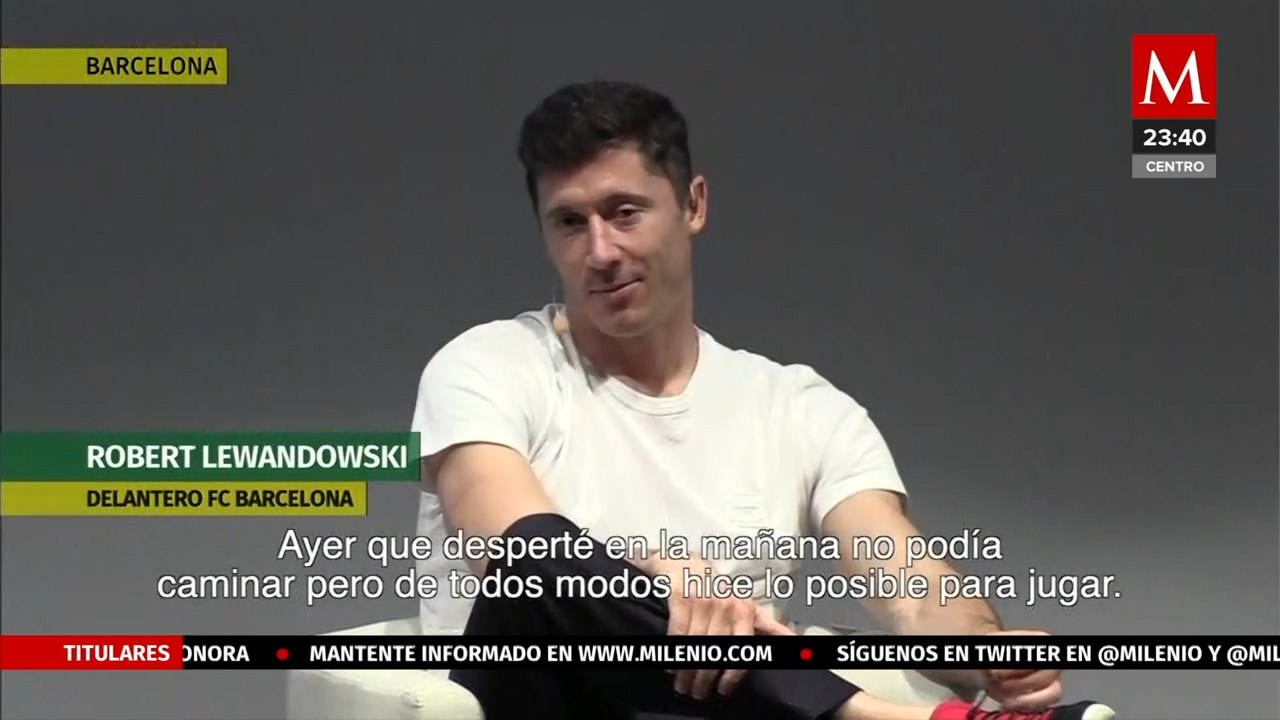 Robert Lewandowski reconoce que su rendimiento ha bajado por golpe en espalda