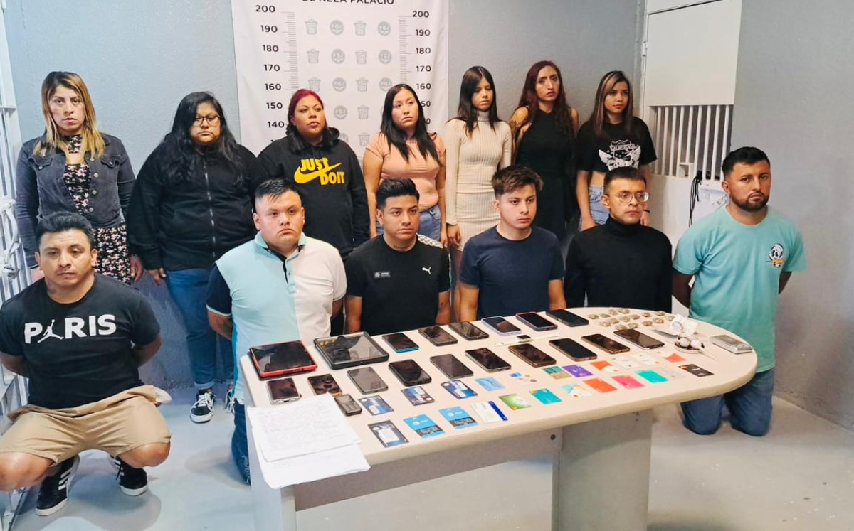 Capturan a 13 presuntos narcomenudistas en Neza. (Especial)