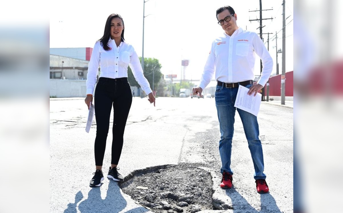 Exige Movimiento Ciudadano al alcalde de San Nicolás de los Garza reforzar sus programas de bacheo | Especial