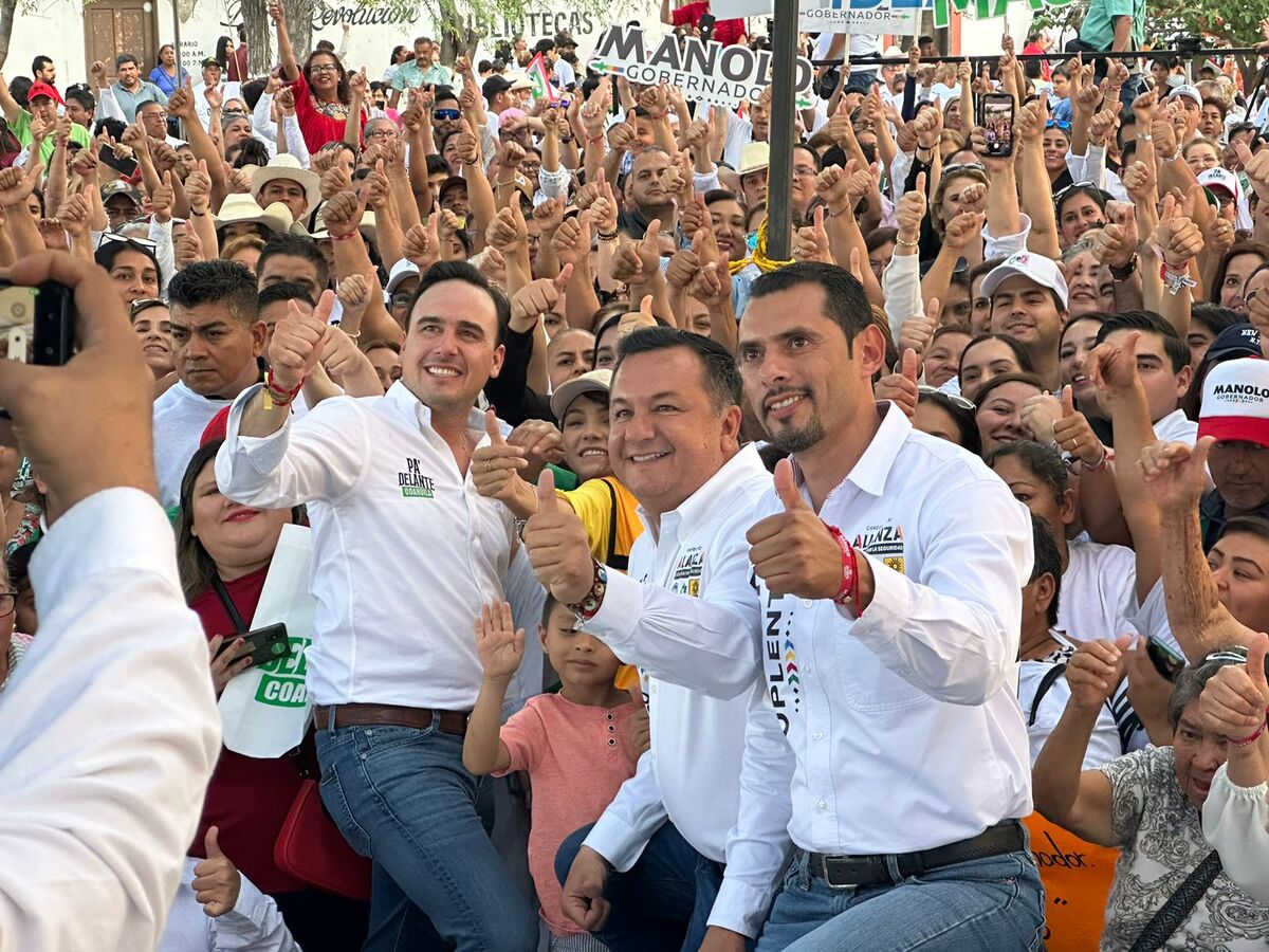 Manolo Jiménez externó sus compromisos, entre los que destacó la seguridad mediante un proyecto.