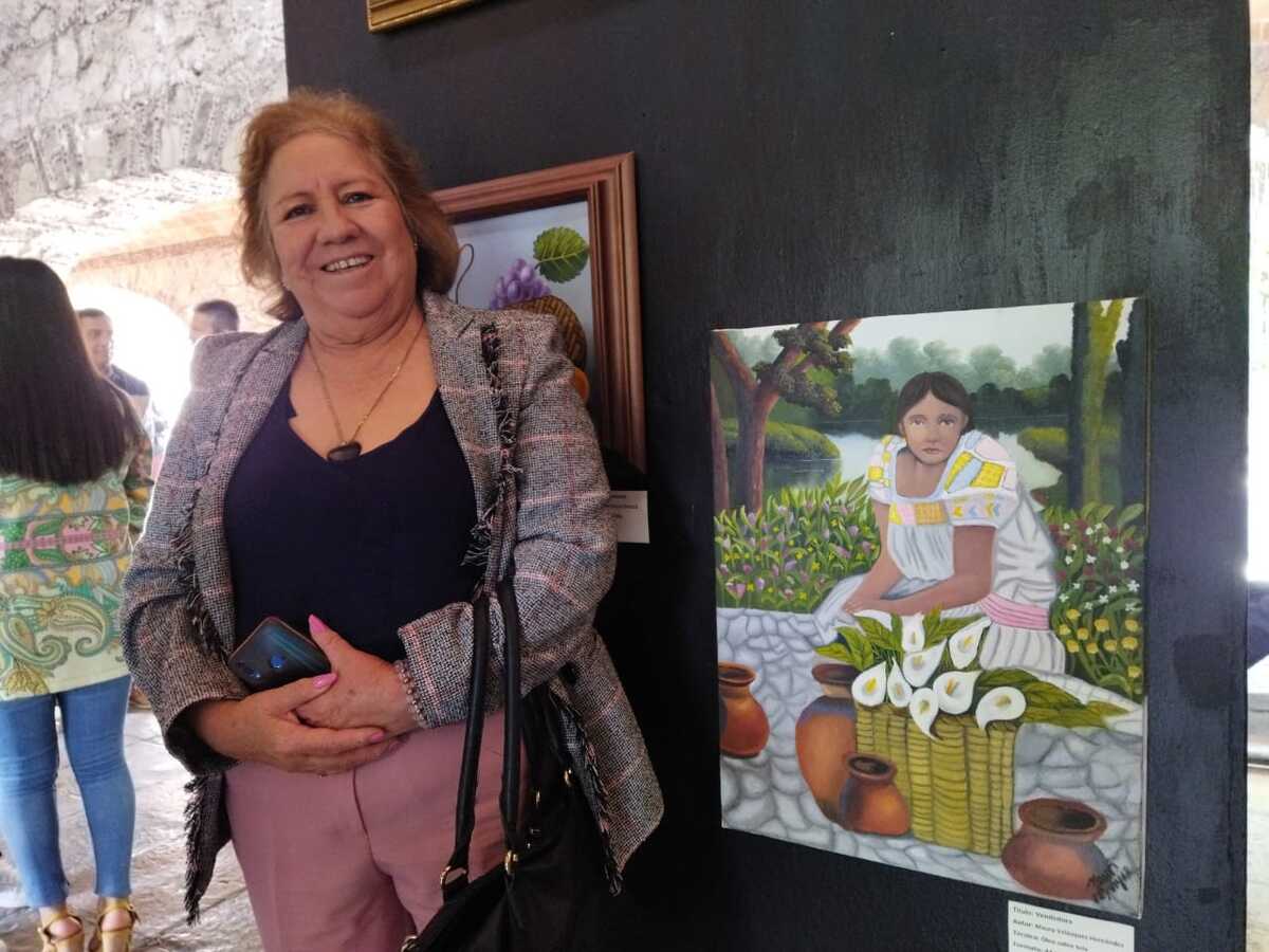 Mauricia Velázquez  una de las expositoras de esta galería señalo que una de sus obras está inspirada en su madre (Elizabeth Hernández)