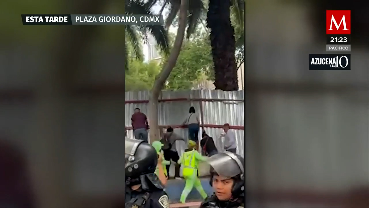 Operativo en Plaza Giordano Bruno desató disputa entre Sheinbaum vs Cuevas