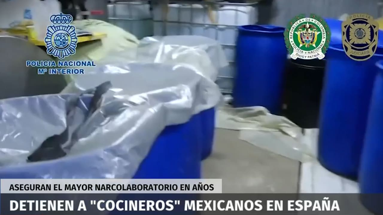 En España, detienen a "cocineros" mexicanos tras localización de un narcolaboratorio