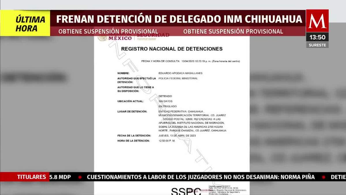 Frenan detención de delegado de INM Chihuahua por muerte de 40 migrantes