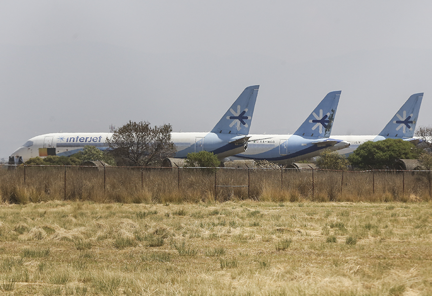 Ayer un juzgado en Ciudad de México anunció la quiebra de la aerolínea mexicana y debería rematar sus bienes.│Araceli López