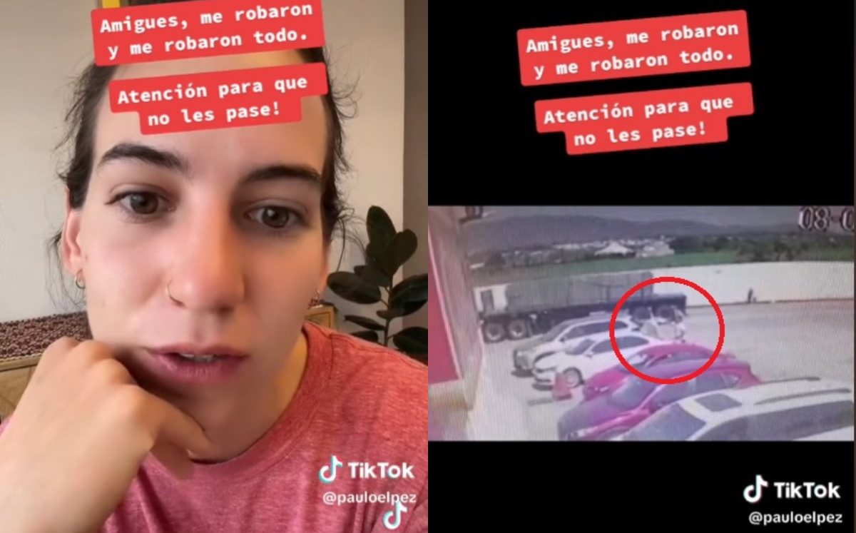Joven es víctima de robo tras bajarse para ir al baño | TikTok @ Paulina López García