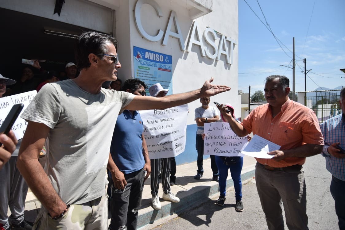 Protestan por falta de agua. (Francisco Villeda)