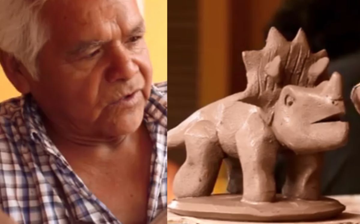 Con barro y talento, Don Ray cuenta la historia del desierto con sus esculturas en Coahuila. | Especial