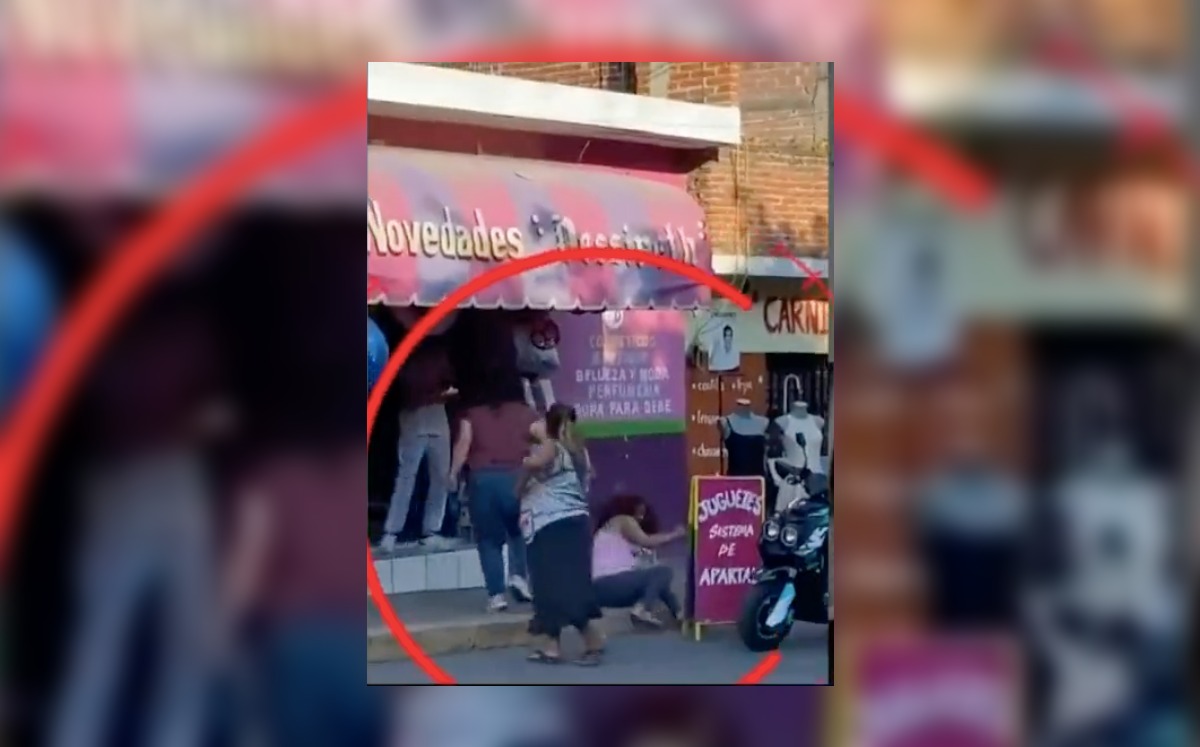 Pelea de dos mujeres en Temixco, Morelos. (Especial)