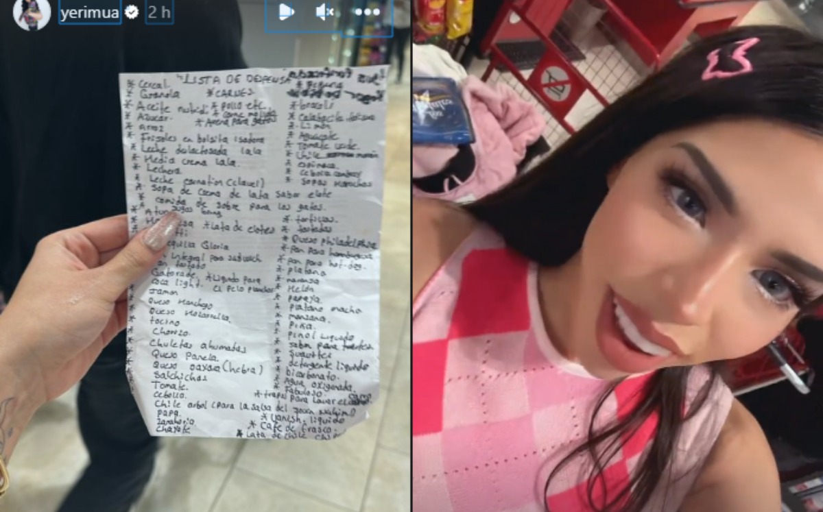 Yeri Mua muestra lo que compró en el super | Captura