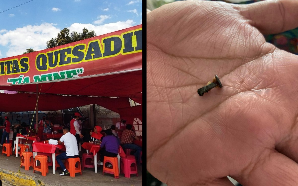 Una familia encontró un clavo oxidado dentro de una quesadilla | ESPECIAL