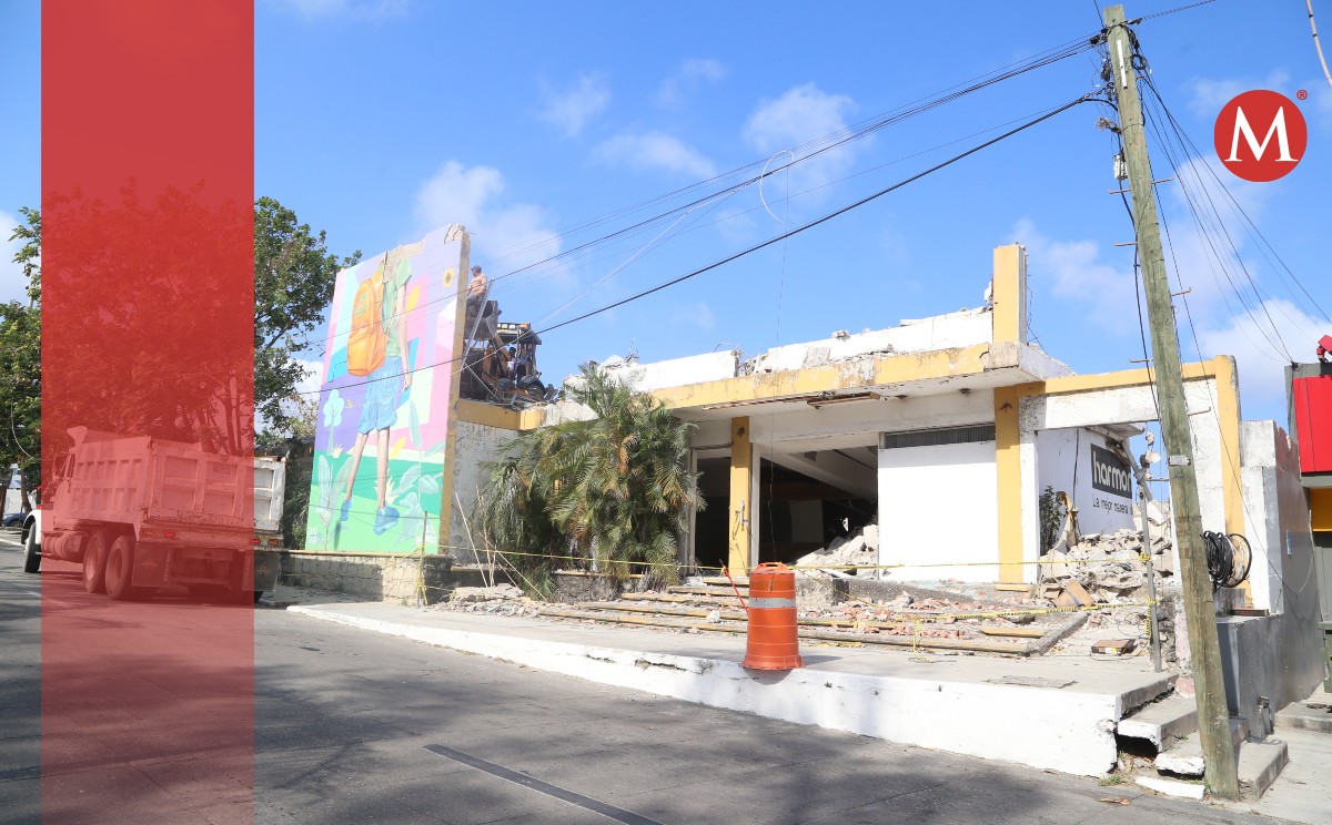 El local de Harmon Hall, en la colonia Petrolera de Tampico, fue demolido y se pondrá en venta. | Foto: Yazmín Sánchez