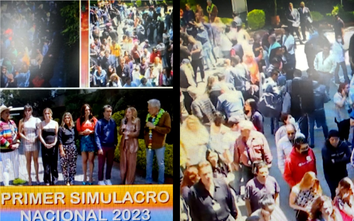Simulacro en el programa 'Hoy'. | ESPECIAL