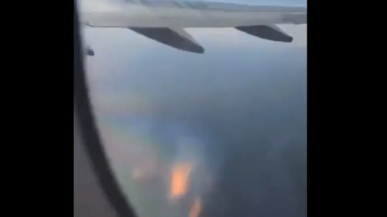 Avión de Viva Aerobus aterrizan de emergencia, falla motor en pleno vuelo