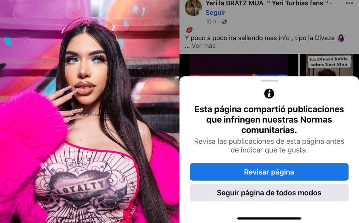 Facebook restringe cuenta de Yeri Mua | Captura