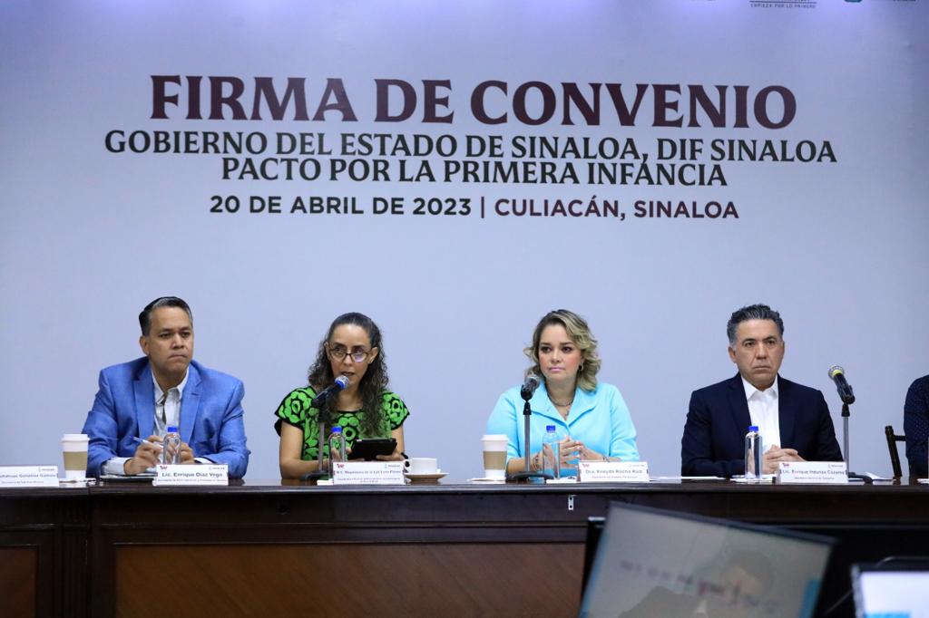 Firma del pacto por la primera infancia en Sinaloa (Especial)