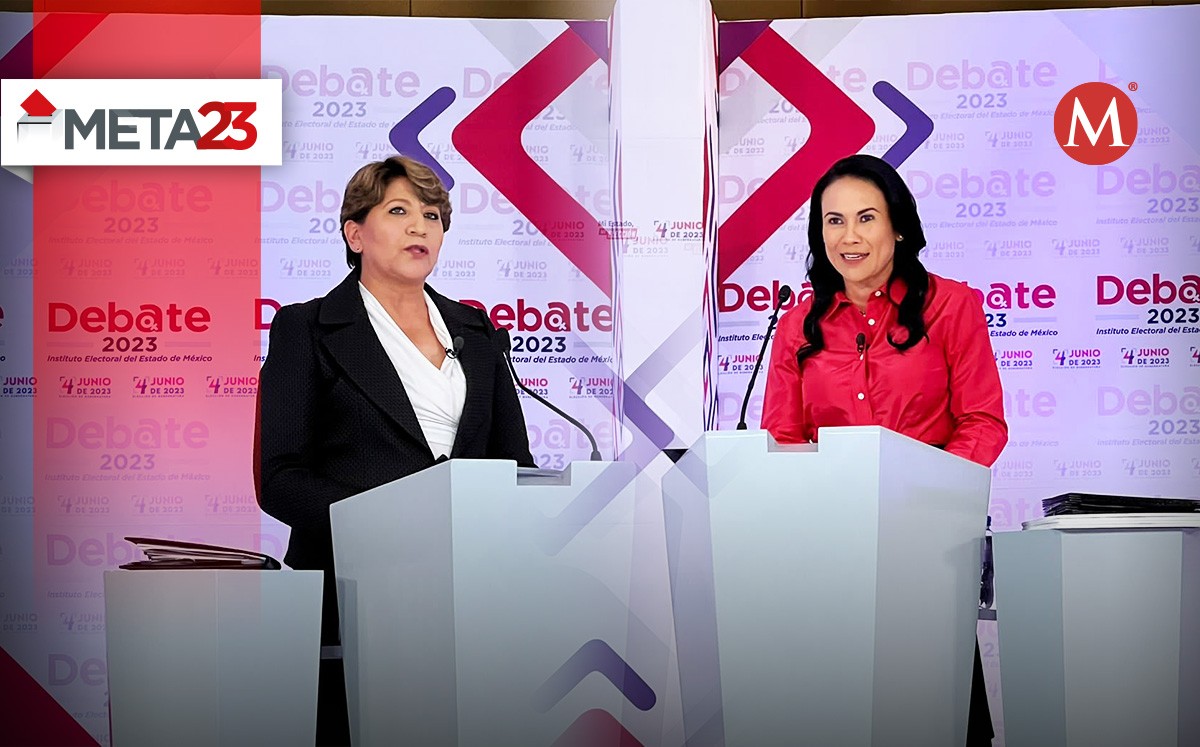Del Moral revive acusación de corrupción vs Delfina Gómez; "la entiendo porque va 20 puntos abajo", revira morenista. | Diseño: Óscar Ávila