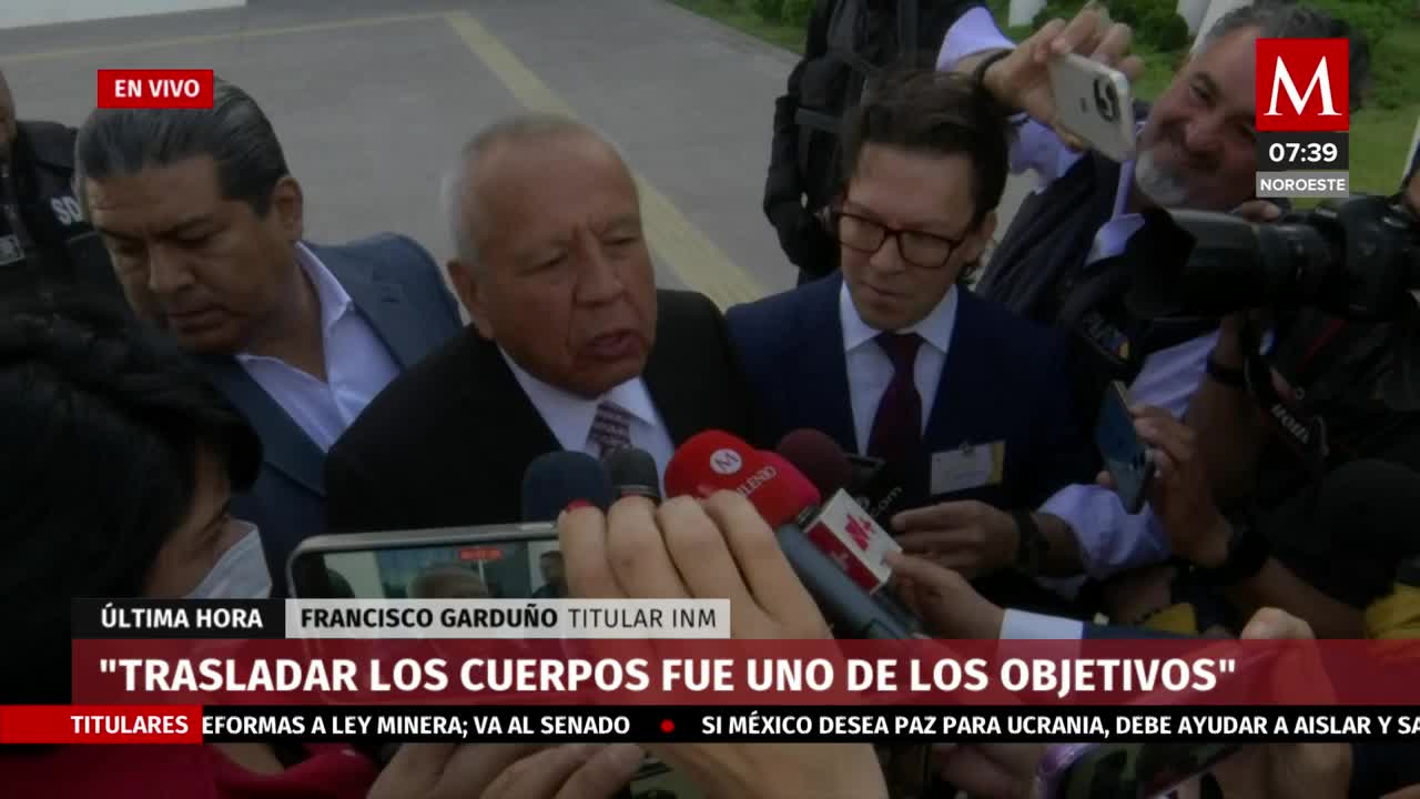 "Mi primer objetivo fue atender a las víctimas", Francisco Garduño da mensaje a medios