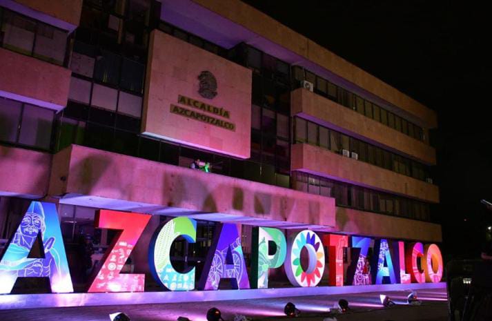 Letras monumentales Azcapotzalco.