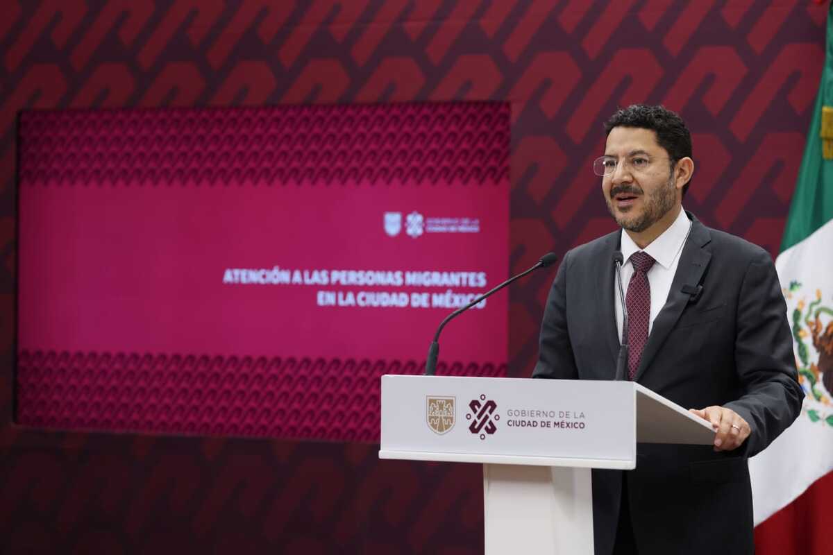 Martí Batres informó que el albergue instalado en Tláhuac ha realizado 7 mil 928 trámites migratorios | Especial