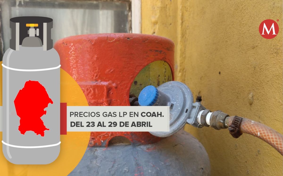 Precio gas LP en Coahuila para la semana del 23 al 29 de abril. (Especial)