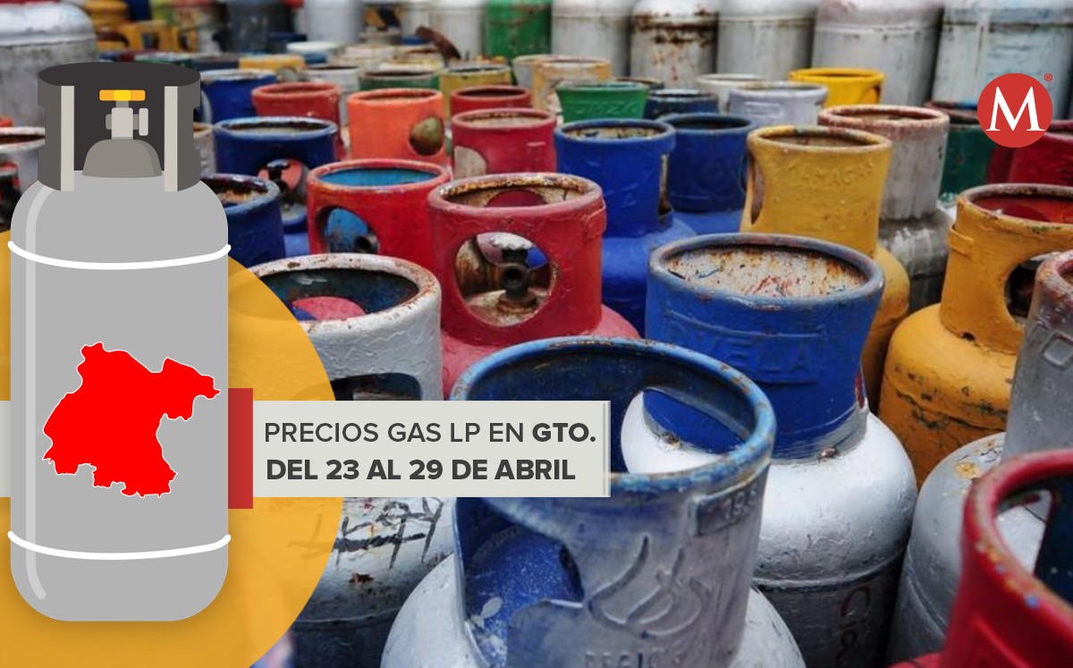 Precios del Gas LP del 23 al 29 de abril Guanajuato 2023