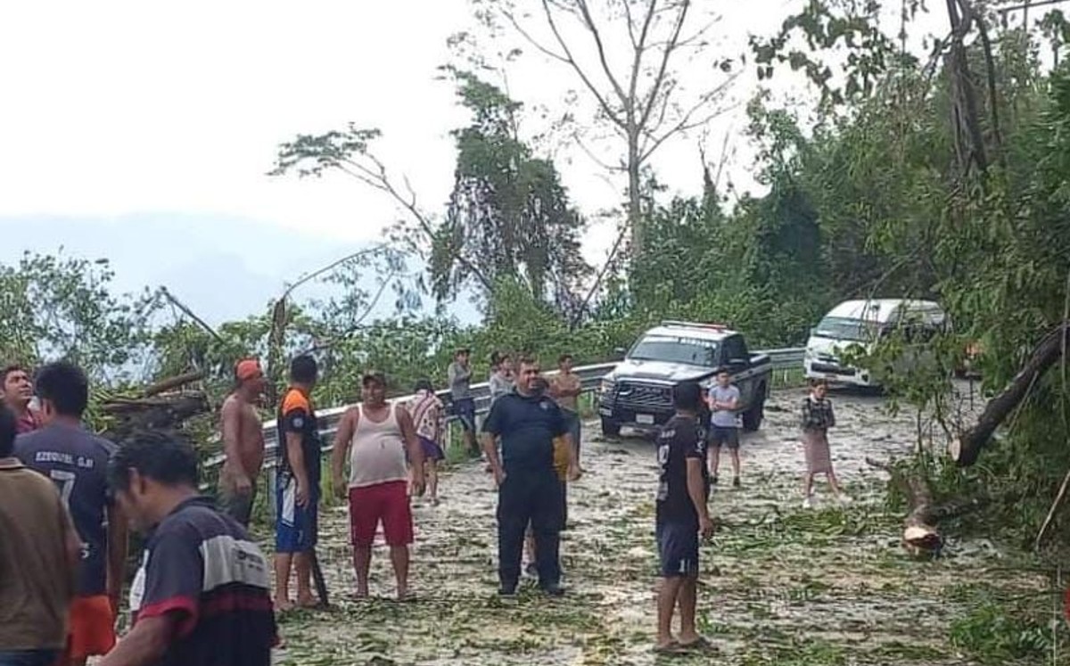 En Chiapas, cinco comunidades resultan afectadas tras tromba. | Jhonatan González
