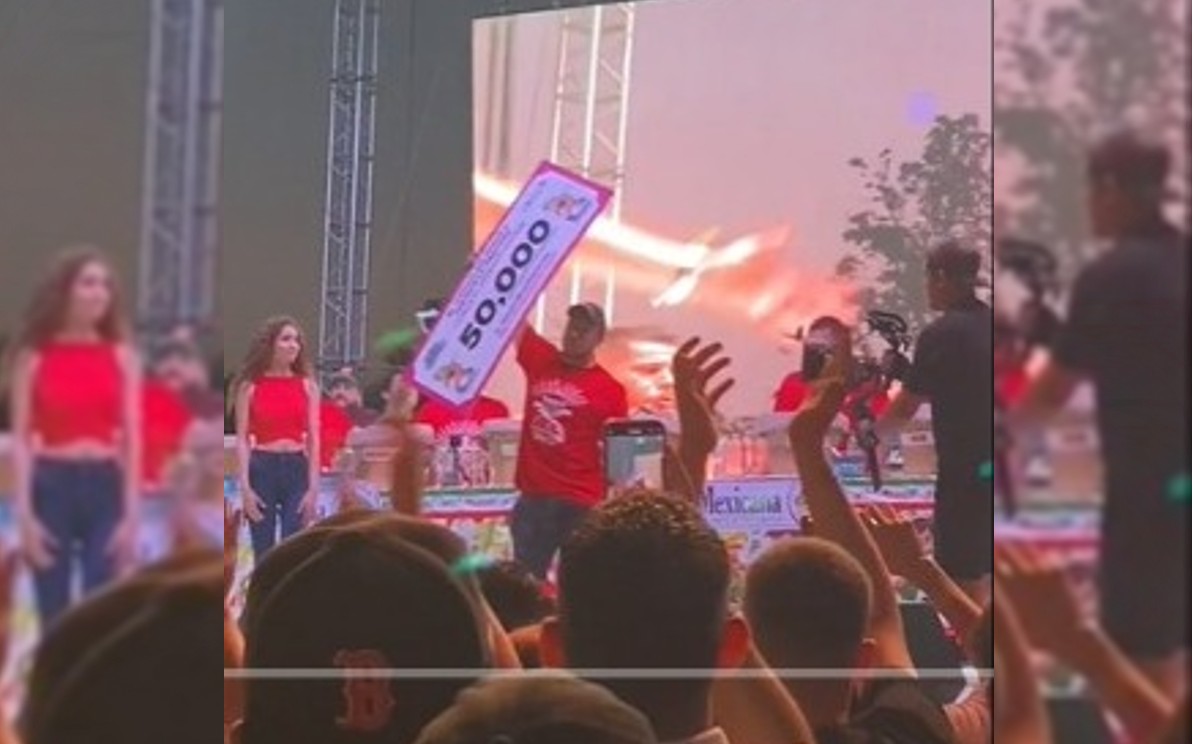 En menos de dos minutos, el hombre ganó 50 mil pesos. Foto: Especial