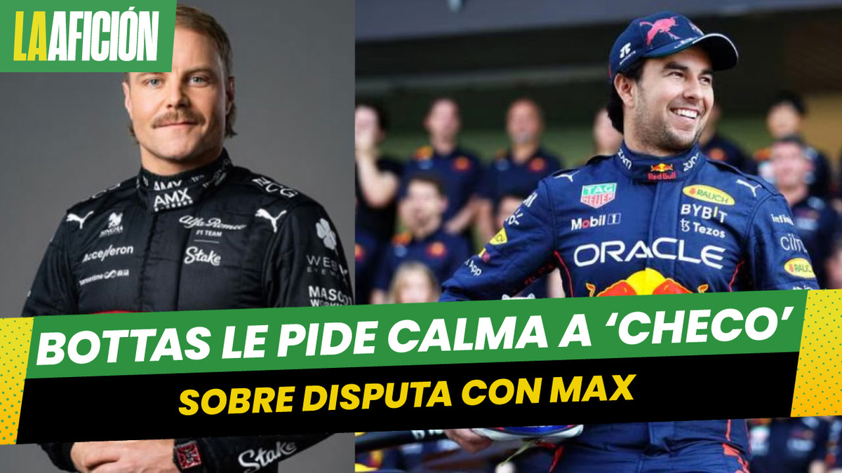 Bottas le pide calma a 'Checo' Pérez: 'No te esfuerces demasiado contra Verstappen'