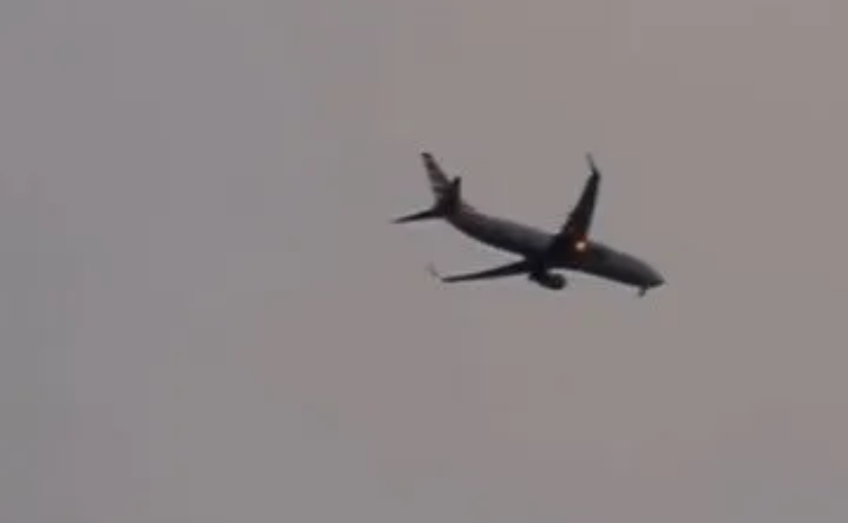 El avión estaba en territorio de Estados Unidos. | Video
