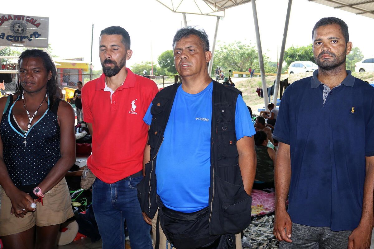 Migrantes protestan.