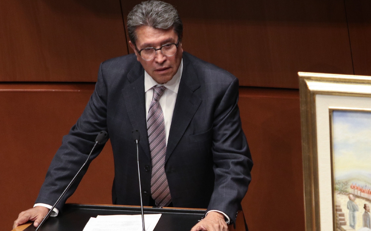 El senador Monreal en una de sus intervenciones en tribuna. | Cuartoscuro