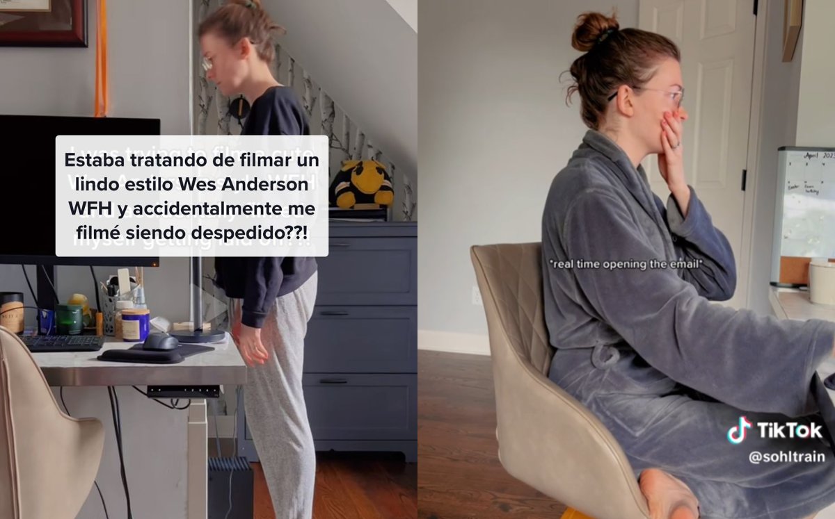 Joven graba como la despiden al intentar hacer trend de Wes Anderson