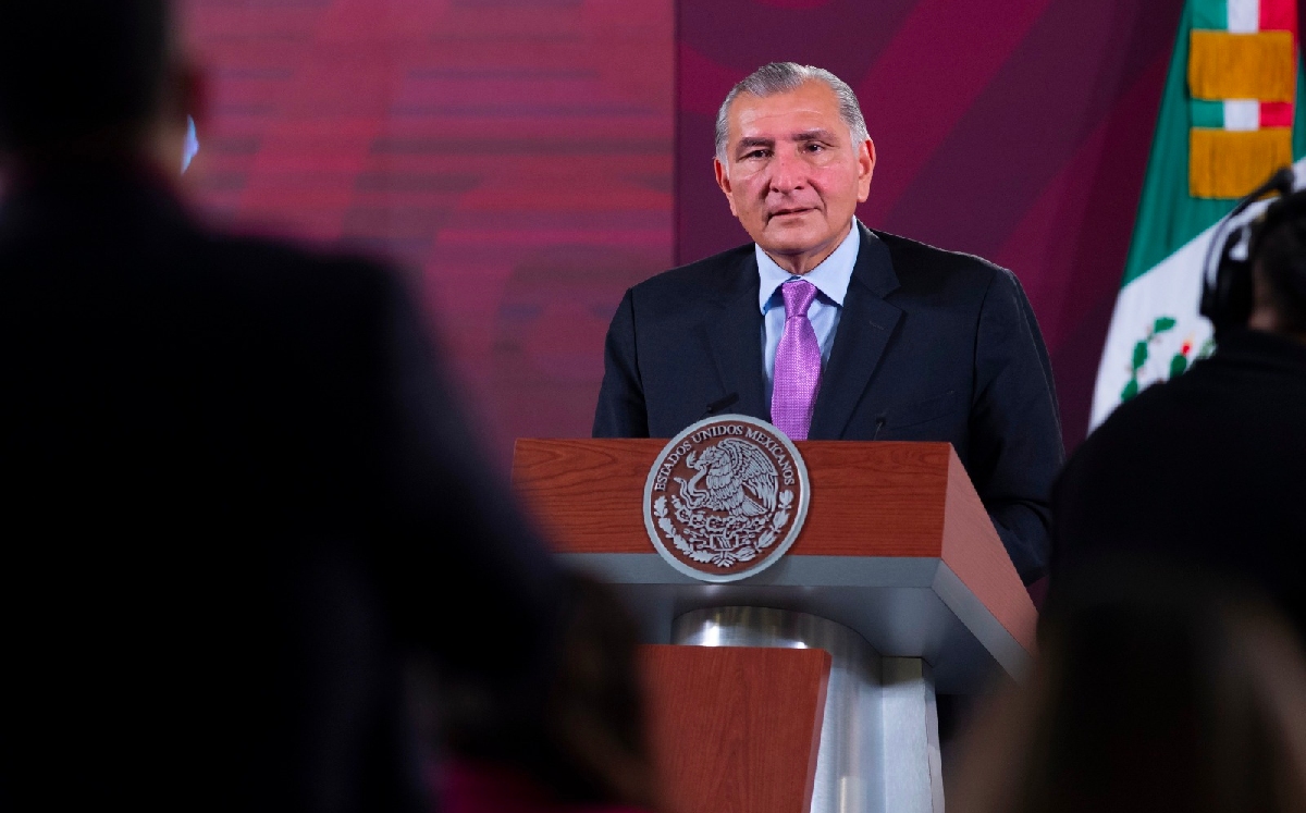 El secertario de Gobernación encabeza la mañanera en la ausencia del Presidente. | Cortesía