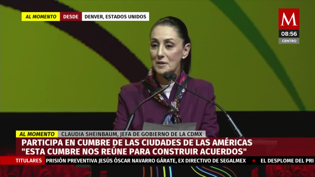 Sheinbaum participa en Cumbre de Ciudades de las Américas en Denver