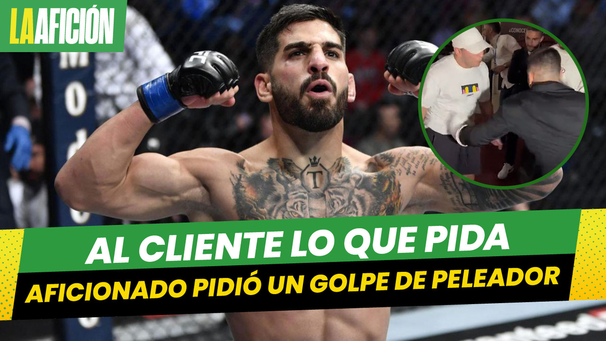 Aficionado pide un puñetazo al peleador de UFC Ilia Topuria
