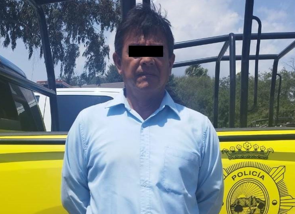 El conductor fue detenido a su arribo a la base de camiones. Foto: Especial