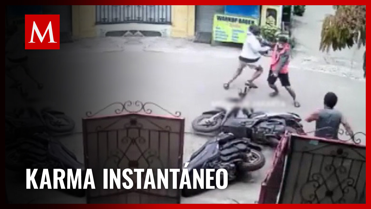 Delincuentes pierden su moto al intentar robar