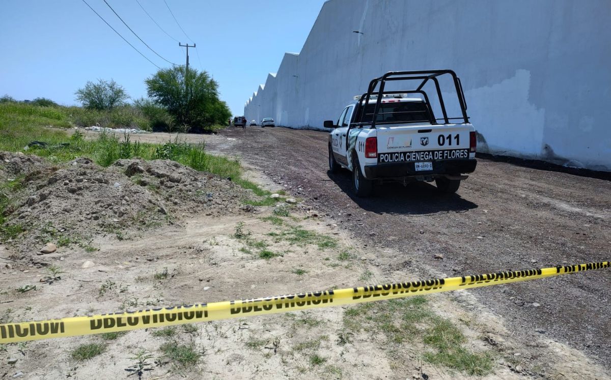 El hallazgo se registró en una brecha ubicada entre la zona industrial y la colonia Paseos del Roble en Ciénega de Flores | Especial