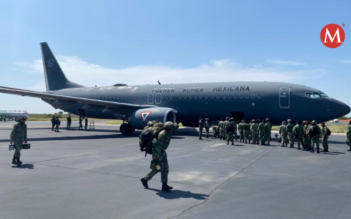 Llegan militares a Nuevo Laredo hoy 28 abril de 2023.