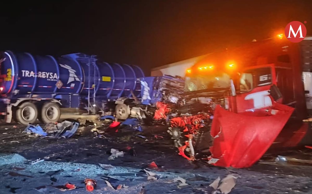 Choque de tráileres en carretera Reynosa-San Fernando