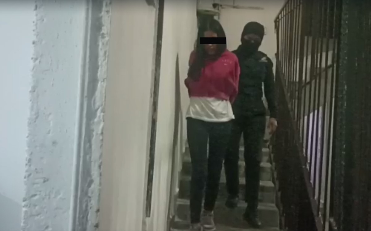 La joven fue detenida durante un cateo de la PDI. | Enrique Luna