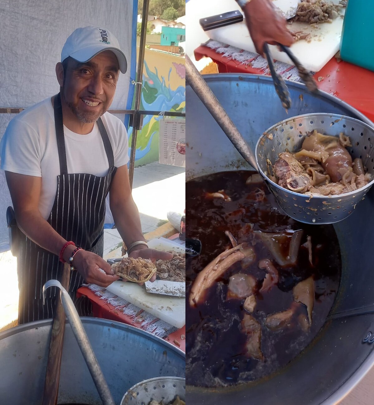 Oriundo del barrio del Arbolito, Santos ofrece a propios y extraños tacos con un inigualable sabor (Alejandro Evaristo)