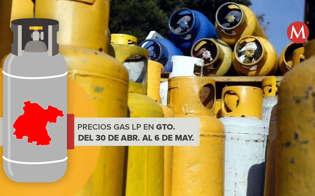 Precios del Gas LP del 30 de abril al 6 de mayo Guanajuato 2023