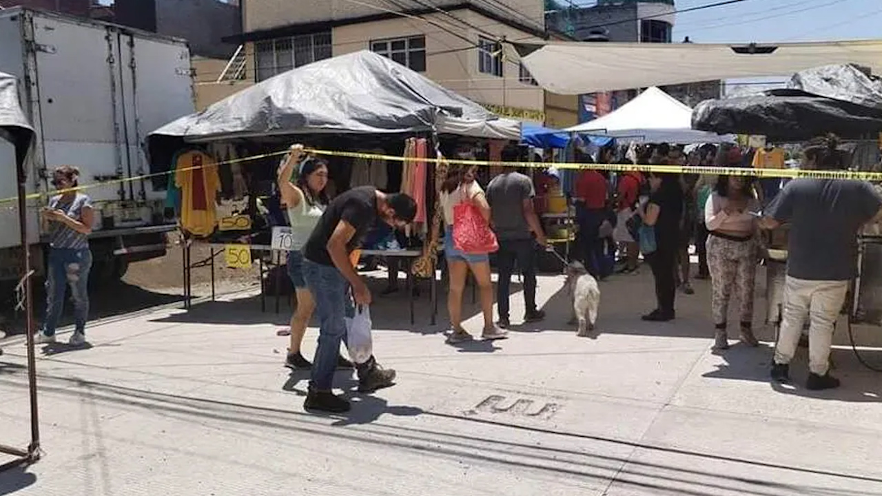 Balacera en tianguis de Morelia deja una niña un adulto heridos